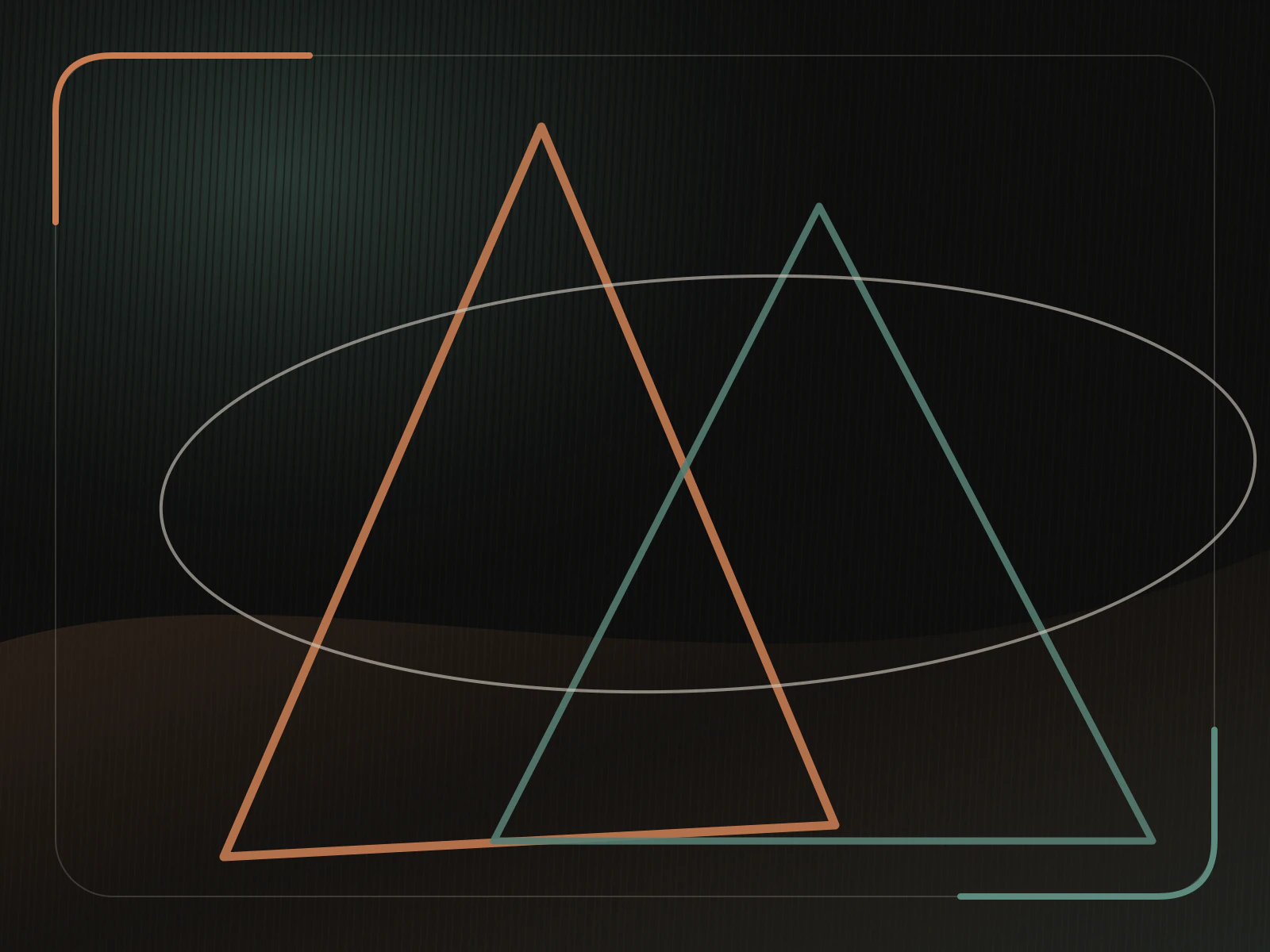 Abstract editorial illustration for “Organic vs. Geometric: Exploring the Latest Trends in Architectural Design”